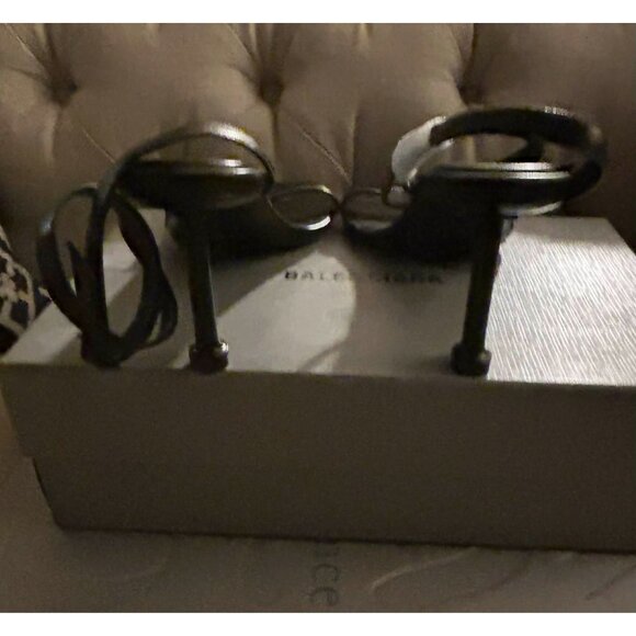 NWB $1k Balenciaga Fetish Heeled Sandals Black Size 41 - Picture 9 of 12